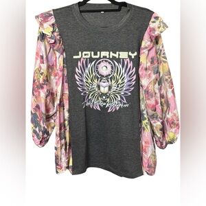 Journey Rocktop- Gray and Pink